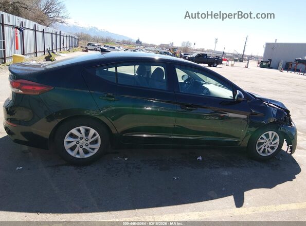 5NPD74LF9JH370307 2018 HYUNDAI ELANTRA Черный Вид задней части салона