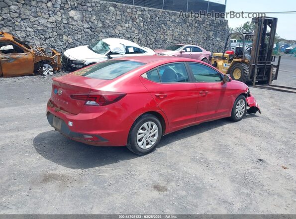 5NPD74LFXKH467792 2019 HYUNDAI ELANTRA Red Trasero derecho