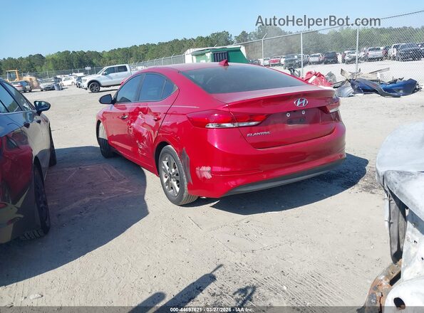 5NPD84LF0JH372038 2018 HYUNDAI ELANTRA Красный Задняя левая четверть