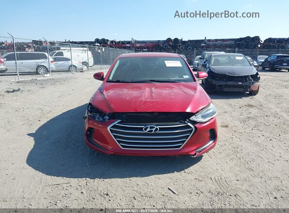 5NPD84LF0JH372038 2018 HYUNDAI ELANTRA Красный Вид задней части салона