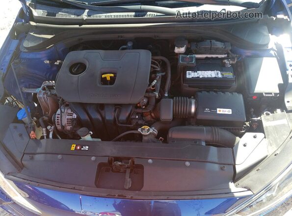 5NPD84LF0KH417433 2019 HYUNDAI ELANTRA Blue Widok wnętrza z tyłu