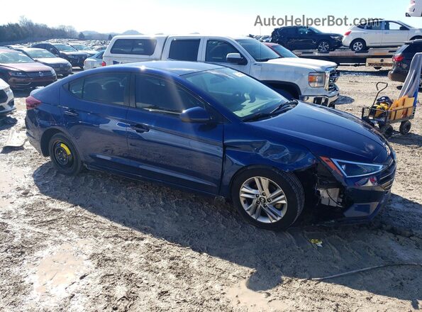 5NPD84LF0KH417433 2019 HYUNDAI ELANTRA Blue Przód prawy