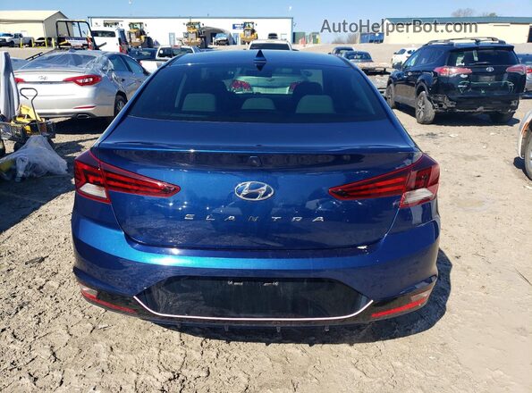 5NPD84LF0KH417433 2019 HYUNDAI ELANTRA Blue Widok z tyłu