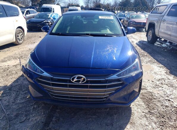 5NPD84LF0KH417433 2019 HYUNDAI ELANTRA Blue Widok z przodu