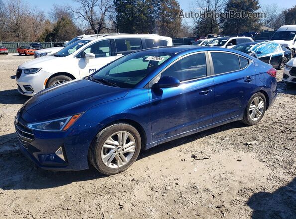 5NPD84LF0KH417433 2019 HYUNDAI ELANTRA Blue Przód lewy