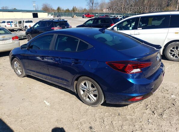 5NPD84LF0KH417433 2019 HYUNDAI ELANTRA Blue Tył lewy