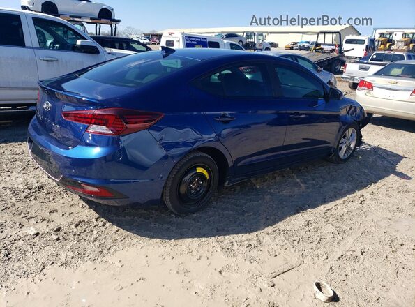 5NPD84LF0KH417433 2019 HYUNDAI ELANTRA Blue Tył prawy