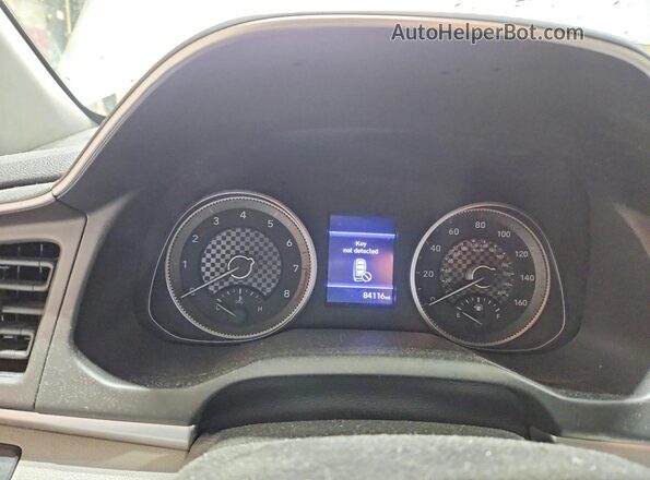 5NPD84LF0KH418422 2019 HYUNDAI ELANTRA Silver Widok zestawu wskaźników