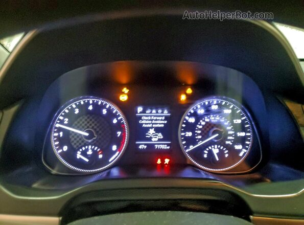 5NPD84LF0LH632246 2020 HYUNDAI ELANTRA Серебряный Вид щитка приборов