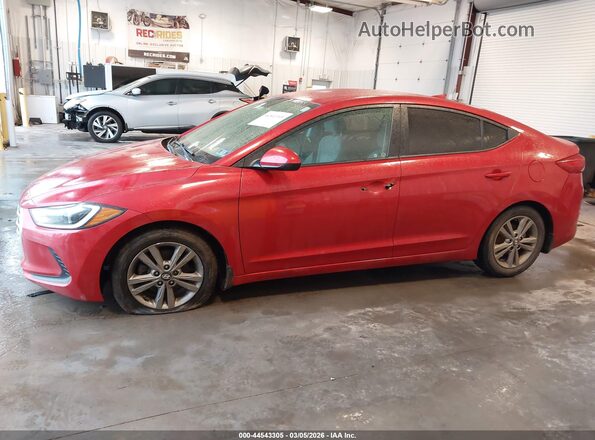 5NPD84LF1JH249624 2018 HYUNDAI ELANTRA Красный Панорамный вид салона 360°