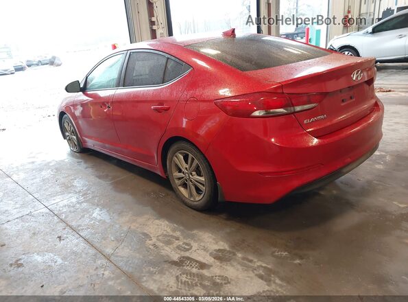 5NPD84LF1JH249624 2018 HYUNDAI ELANTRA Красный Задняя левая четверть
