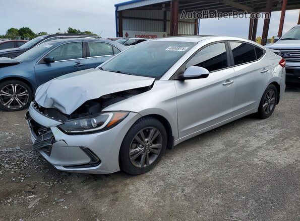5NPD84LF1JH269839 2018 HYUNDAI ELANTRA Серебряный Передняя левая четверть