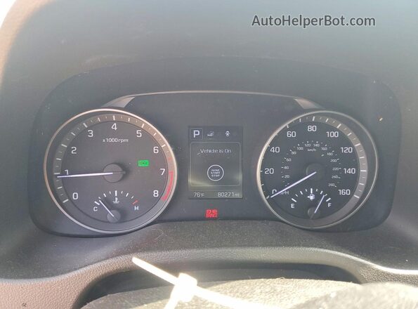 5NPD84LF1JH292344 2018 HYUNDAI ELANTRA Серебряный Вид щитка приборов