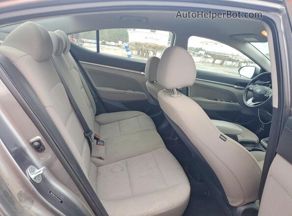 5NPD84LF1KH429364 2019 HYUNDAI ELANTRA Gray Vista de los asientos traseros