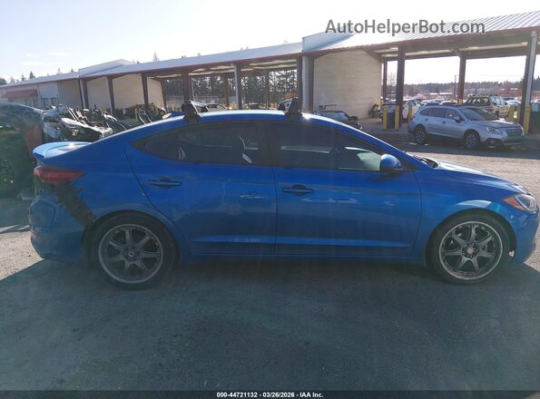5NPD84LF2JH219239 2018 HYUNDAI ELANTRA Синий Вид щитка приборов