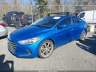 2018 Hyundai Elantra Sel Синий vin: 5NPD84LF2JH219239