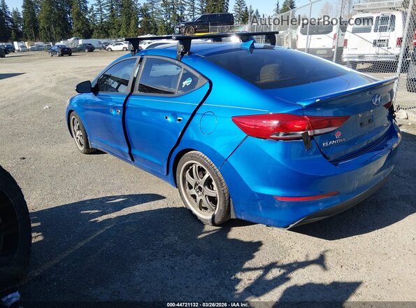 5NPD84LF2JH219239 2018 HYUNDAI ELANTRA Синий Задняя левая четверть
