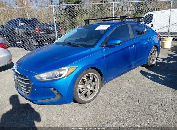 5NPD84LF2JH219239 2018 HYUNDAI ELANTRA Синий Вид спереди