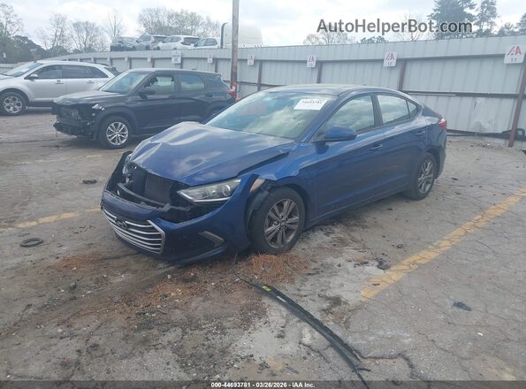 5NPD84LF2JH247266 2018 HYUNDAI ELANTRA Blue Передня ліва чверть