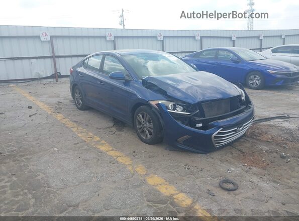 5NPD84LF2JH247266 2018 HYUNDAI ELANTRA Blue Передня права чверть