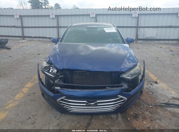 5NPD84LF2JH247266 2018 HYUNDAI ELANTRA Blue Вид щитка приладів