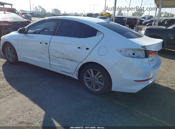 5NPD84LF2JH369075 2018 HYUNDAI ELANTRA White უკანა მარცხენა