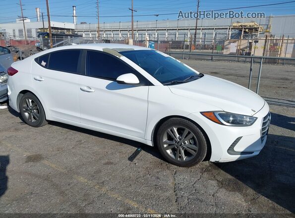 5NPD84LF2JH369075 2018 HYUNDAI ELANTRA White წინა მარჯვენა