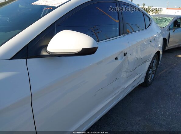 5NPD84LF2JH369075 2018 HYUNDAI ELANTRA White წინა ხედი