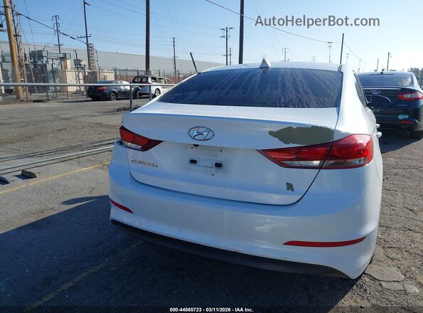 5NPD84LF2JH369075 2018 HYUNDAI ELANTRA White 