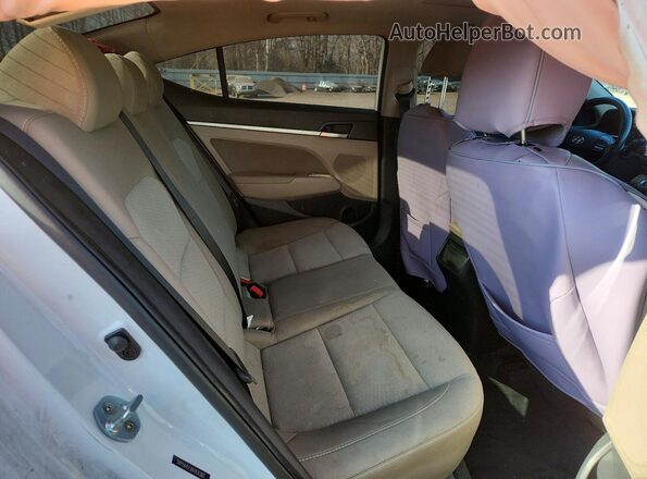 5NPD84LF2KH431303 2019 HYUNDAI ELANTRA Белый Вид задних сидений