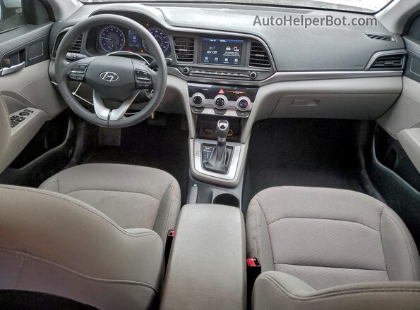 5NPD84LF2KH438316 2019 HYUNDAI ELANTRA Silver Widok deski rozdzielczej