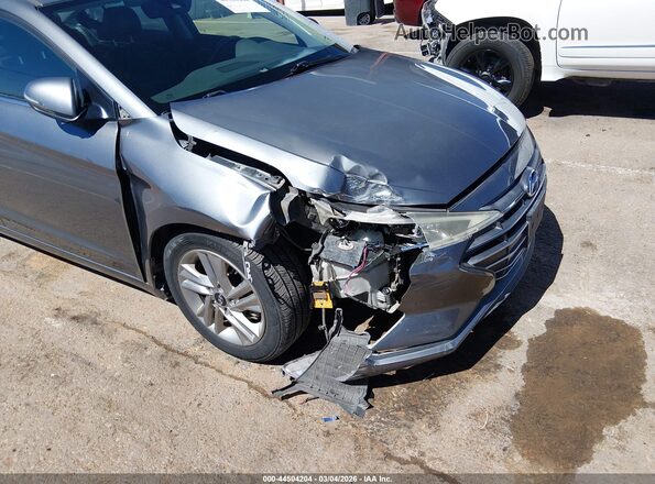5NPD84LF2KH461126 2019 HYUNDAI ELANTRA Gray Vista frontal