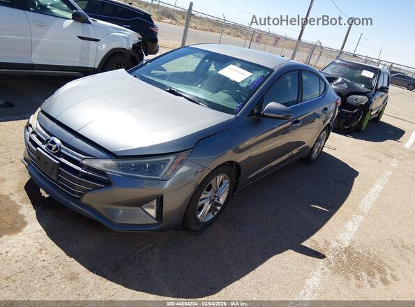 5NPD84LF2KH461126 2019 HYUNDAI ELANTRA Gray Vista tres cuartos delantera izquierda
