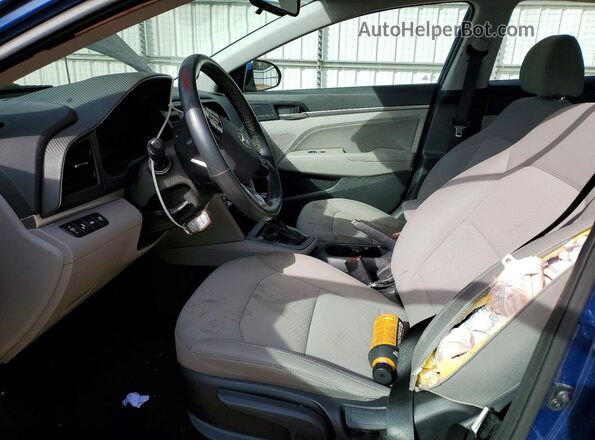 5NPD84LF2LH503781 2020 HYUNDAI ELANTRA Blue Widok wnętrza z przodu
