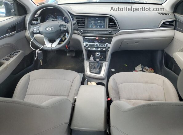 5NPD84LF2LH575080 2020 HYUNDAI ELANTRA Черный Вид панели приборов
