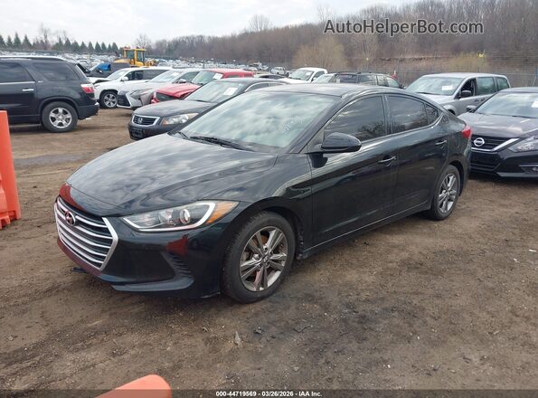 5NPD84LF3HH069880 2017 HYUNDAI ELANTRA Черный Передняя левая четверть