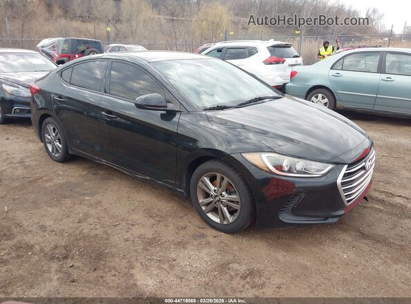 5NPD84LF3HH069880 2017 HYUNDAI ELANTRA Черный Передняя правая четверть