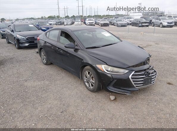 5NPD84LF3JH240231 2018 HYUNDAI ELANTRA Black Przód prawy