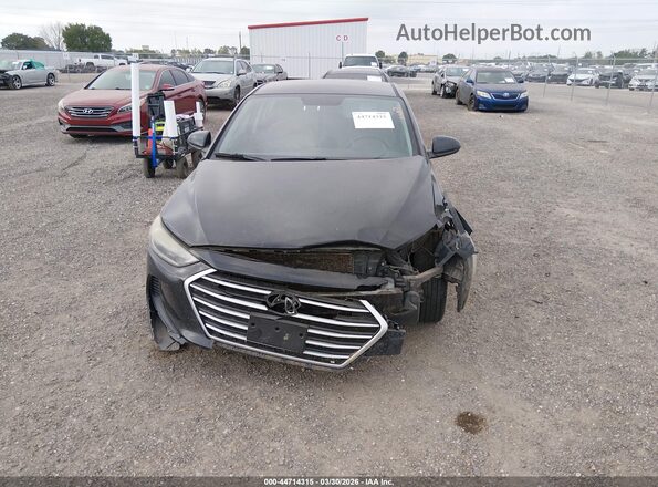 5NPD84LF3JH240231 2018 HYUNDAI ELANTRA Black Widok wnętrza z tyłu
