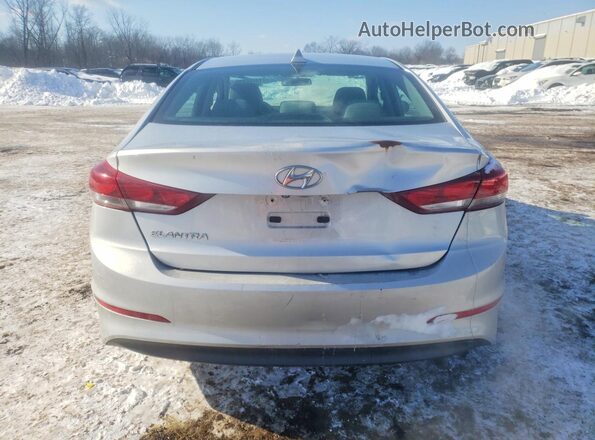 5NPD84LF3JH312402 2018 HYUNDAI ELANTRA Серебряный Вид сзади