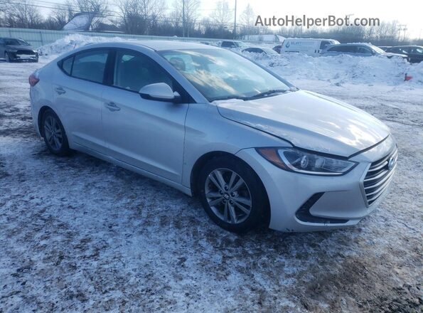 5NPD84LF3JH312402 2018 HYUNDAI ELANTRA Серебряный Передняя правая четверть
