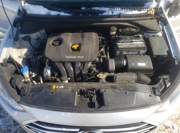 5NPD84LF3JH312402 2018 HYUNDAI ELANTRA Серебряный Вид задней части салона