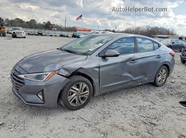 5NPD84LF3KH415935 2019 HYUNDAI ELANTRA Gray Առջևի ձախ երեք քառորդ տեսարան