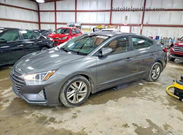 5NPD84LF3KH416020 2019 HYUNDAI ELANTRA Gray წინა მარცხენა ხედი სამი მეოთხედიდან