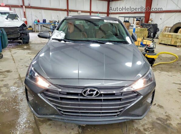 5NPD84LF3KH416020 2019 HYUNDAI ELANTRA Gray წინა ხედი