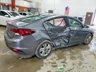 2019 Hyundai Elantra Sel Gray vin: 5NPD84LF3KH416020