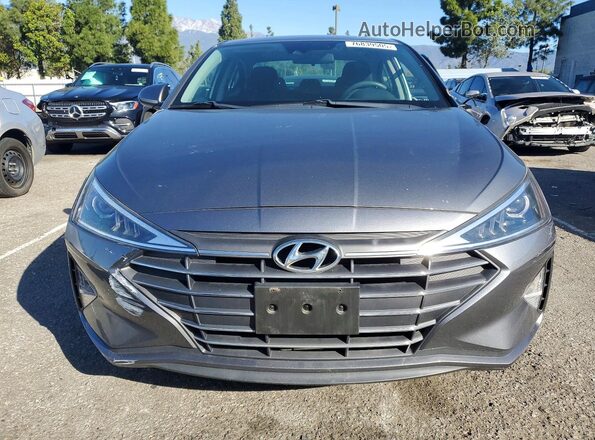 5NPD84LF3KH483622 2019 HYUNDAI ELANTRA Charcoal წინა ხედი