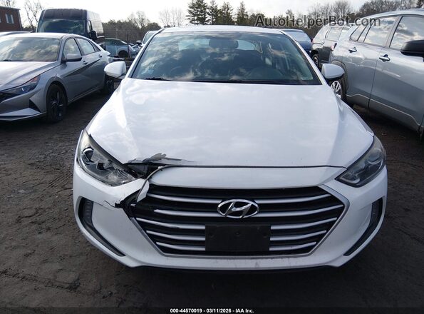 5NPD84LF4HH143453 2017 HYUNDAI ELANTRA White Vista del cuadro de instrumentos