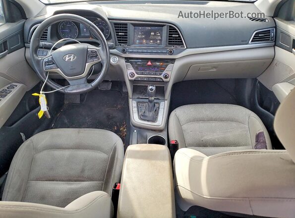 5NPD84LF4JH264506 2018 HYUNDAI ELANTRA Синий Вид панели приборов