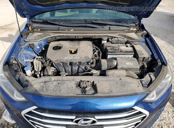 5NPD84LF4JH264506 2018 HYUNDAI ELANTRA Синий Вид задней части салона